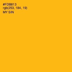 #FDB813 - My Sin Color Image